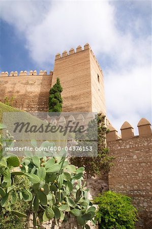 public access castle of Almeria city in Andalusia Spain