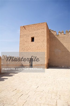 public access castle of Almeria city in Andalusia Spain