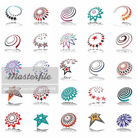 Vector art in Adobe illustrator EPS format, compressed in a zip file. The different graphics are all on separate layers so they can easily be moved or edited individually. The document can be scaled to any size without loss of quality.