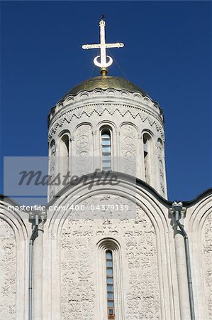 XII century Dmitrievsky cathedral in Vladimir Russia