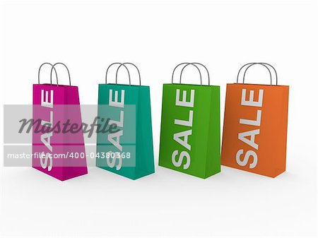 3d sale bag pink retail shopping discount buy