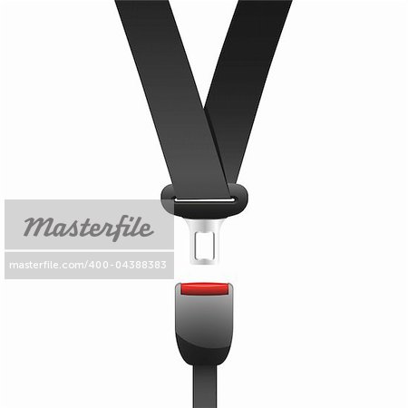 vector illustration of a seat belt used in cars