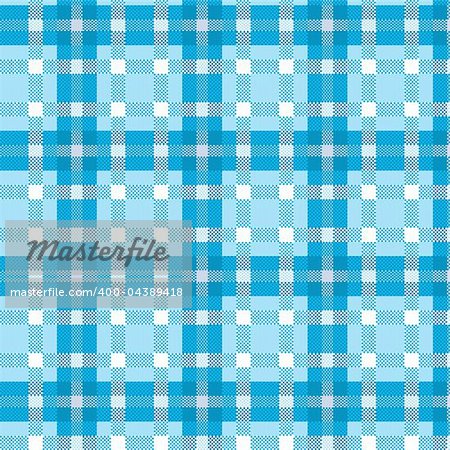 Illustration vector tablecloth tartan pattern blue
