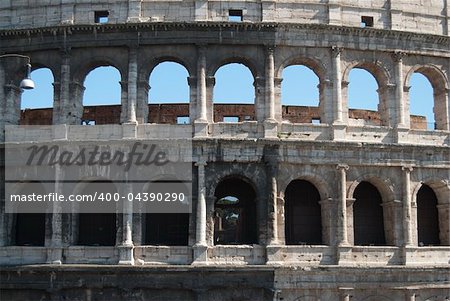 Rome.The Colosseum, the symbol of the romanity of the city