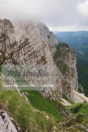 a mountain slope in Piatra Craiului Mountains, Romania
