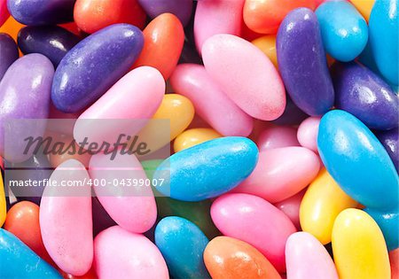 Background of colorful jelly beans