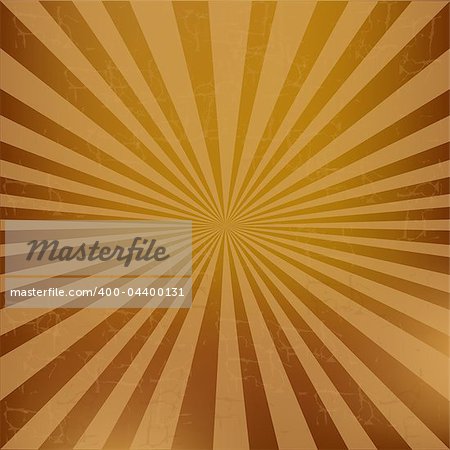 Vintage Sunburst Background, Vector Illustration