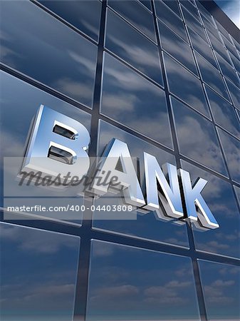 illustration of bank