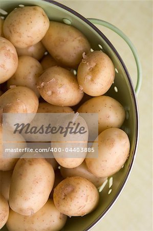 New Potatoes In Colander