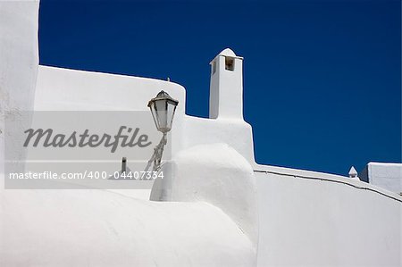 Architectural detail in Mykonos, Greece.