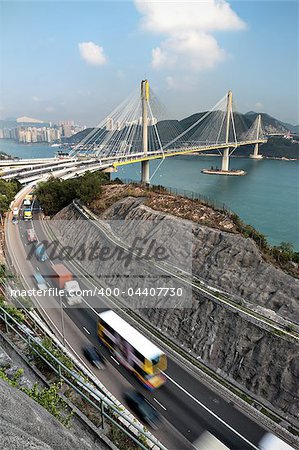 highway and Ting Kau bridge