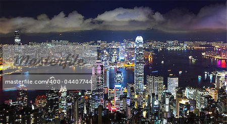 Hong Kong at night