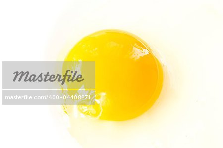 from the raw yolk of fresh eggs