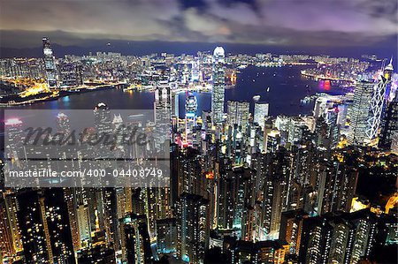 Hong Kong city at nightHong Kong city at night