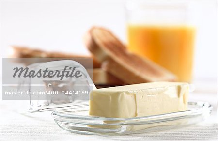 stick of butter at breakfast
