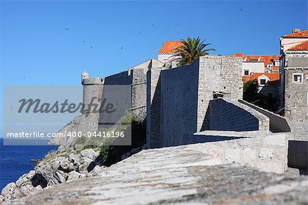 Old fortress wall of Dubrovnik, Croatia