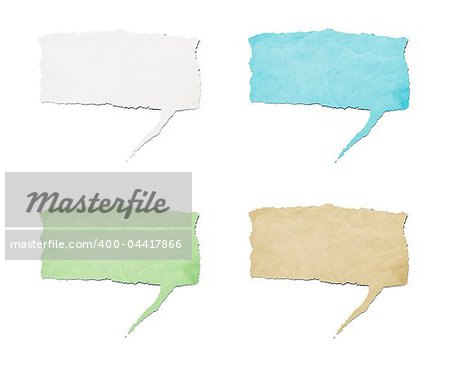 An image of some stylish recycled paper speech tags