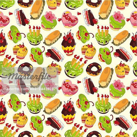 seamless cake pattern