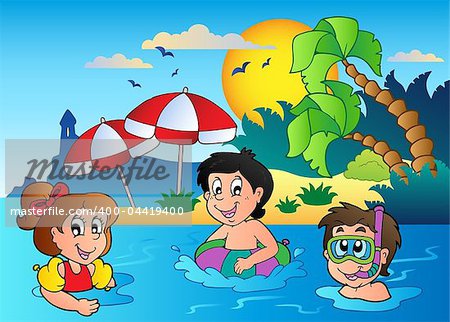 Summer theme image 2 - vector illustration.