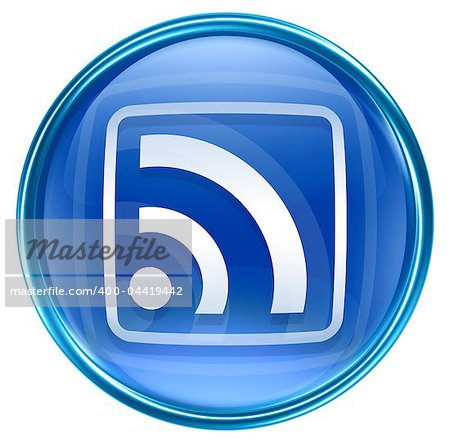 WI-FI icon blue, isolated on white background