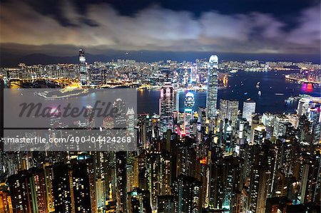 Hong Kong at night