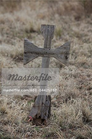 Wooden Cross, Rancho de Taos, Taos County, New Mexico, USA
