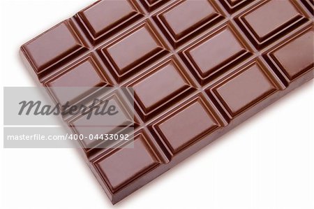 chocolate on white