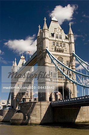 The Tower Bridge on the river Thames, London