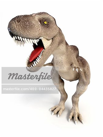 3d rendering of the dinosaur T-rex