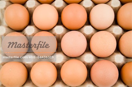 plenty of eggs in paper container