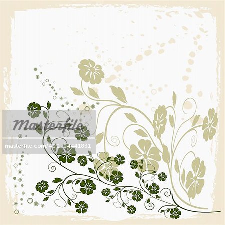 Floral Background - art, artistic, vector illustration