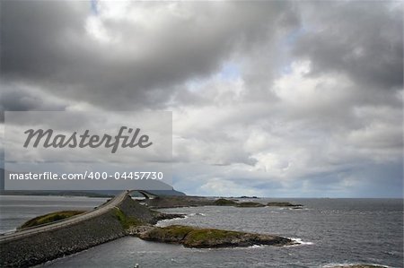 view at Atlantic Road in Norway