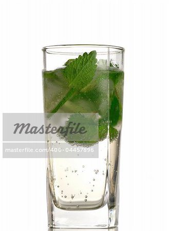 Mojito isolated on white background.