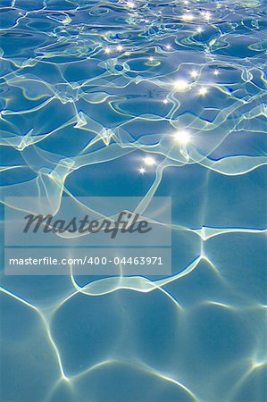 clear water in the swimming pool