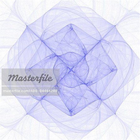 high resolution flame fractal forming a flower/ mandala