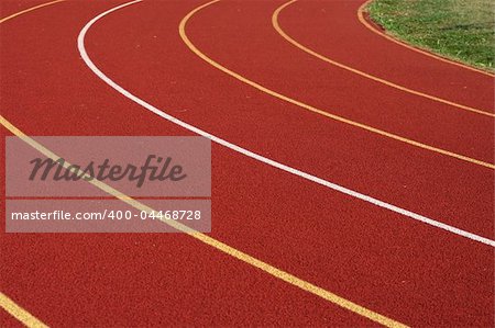 Some red Lanes from a Running track