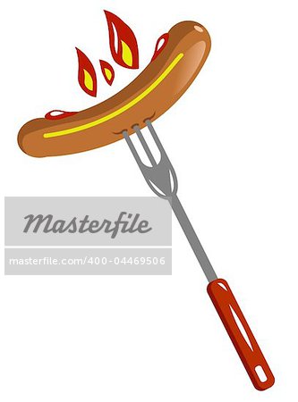 hot sausage clip-art