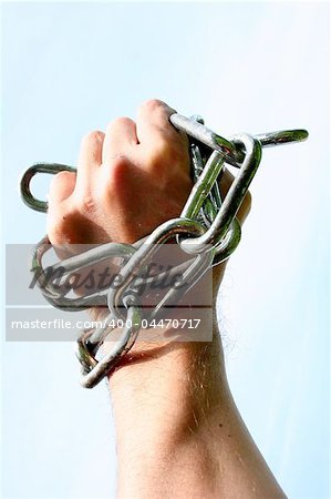 hand in chains