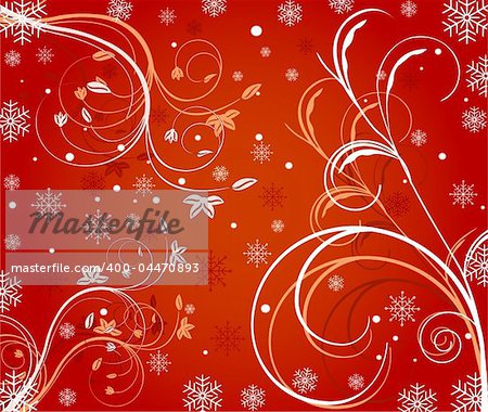 Abstract   winter  background - vector