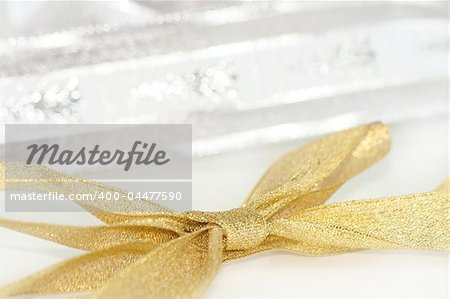 Celebratory and Christmas ribbons / There is a space for your text