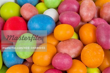 A full background of brightly colored candies