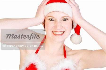 Studio portrait of a Faerie with short hair looking enthusiastic