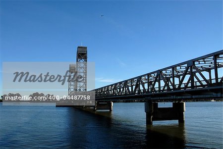 Drawbridge over the Sacramento River, Rio Vista, California