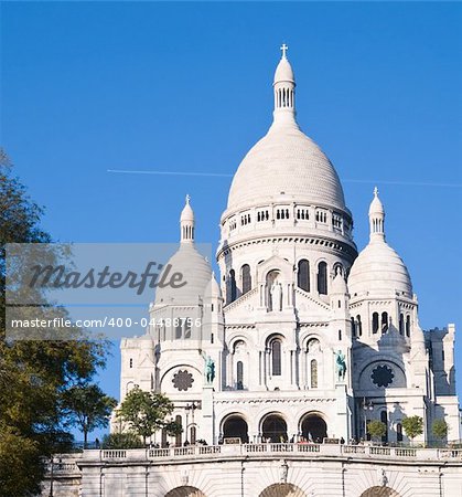 The Sacre-Coeur church in Montmartre- paris France