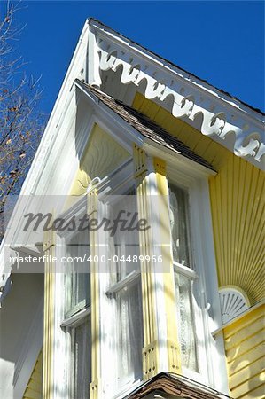 Beautiful trim work adds character to this early victorian home in Eureka Springs, Arkansas.