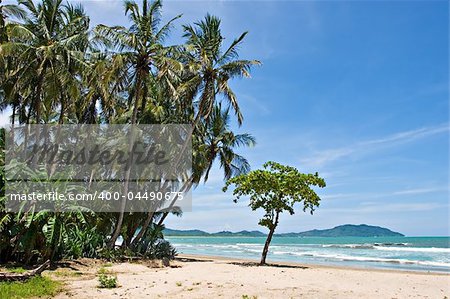 View over Tamarindo beach, Costa Rica Pacific Coast.