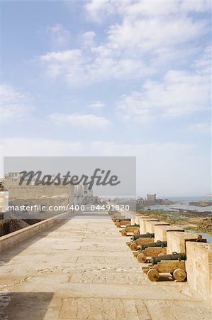 View of Essaouira fortress in the morning View of Essaouira fortress in the morning
