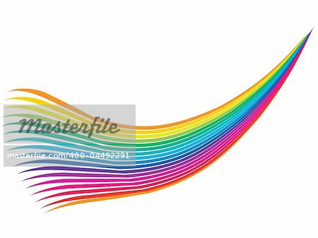 Rainbow abstract background in modern colors with room to add your own text