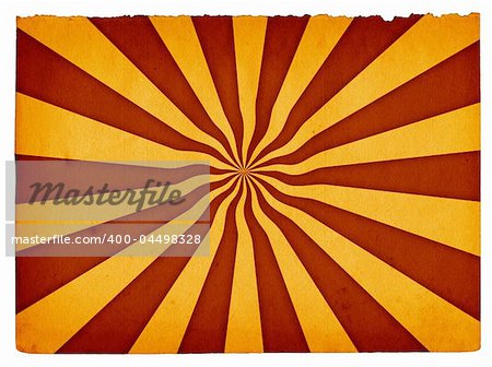 close-up of retro paper background isolated on white background