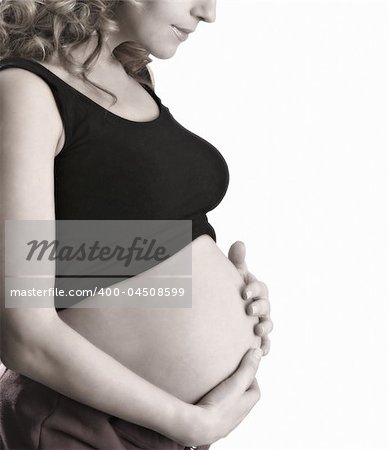 pregnant woman's stomach